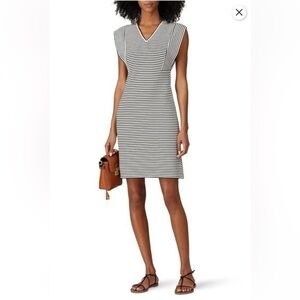 Derek Lam Collective black and white striped dress size 48